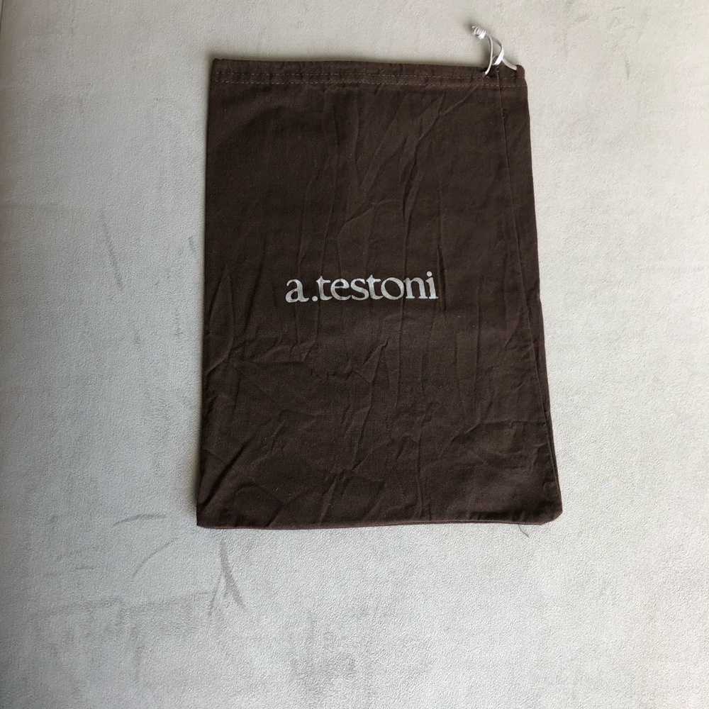 a.testoni dark brown dust bag
